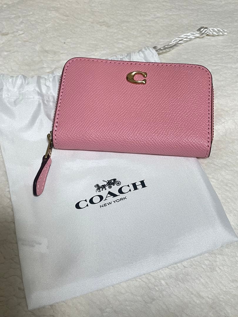 COACH ピンク  カード ケース