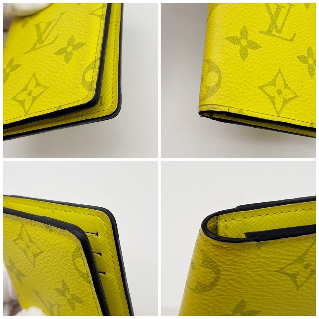 ルイヴィトン　オーガナイザードゥポッシュ タイガラマ　イエロー系　名刺入れ