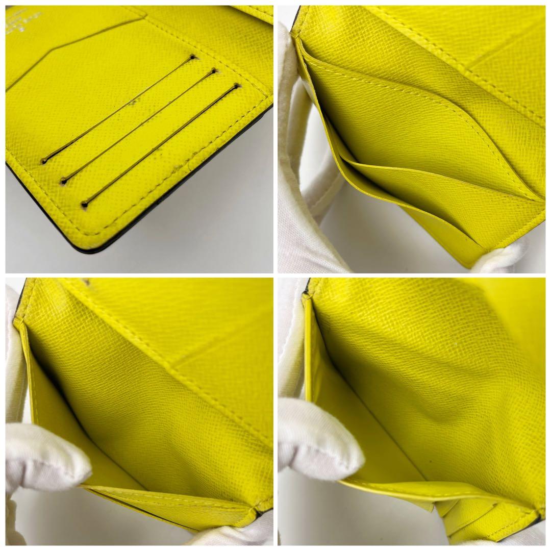 ルイヴィトン　オーガナイザードゥポッシュ タイガラマ　イエロー系　名刺入れ