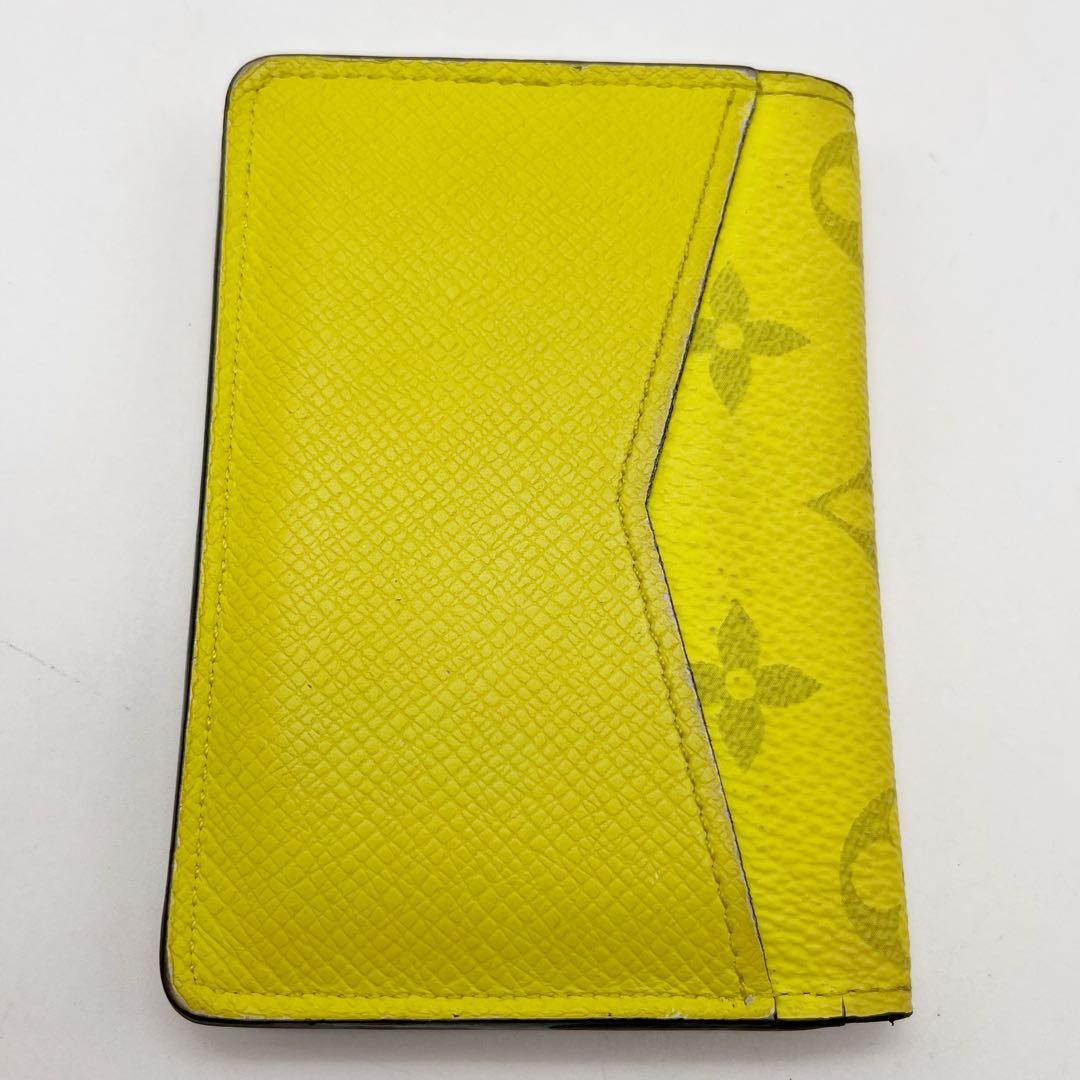 ルイヴィトン　オーガナイザードゥポッシュ タイガラマ　イエロー系　名刺入れ