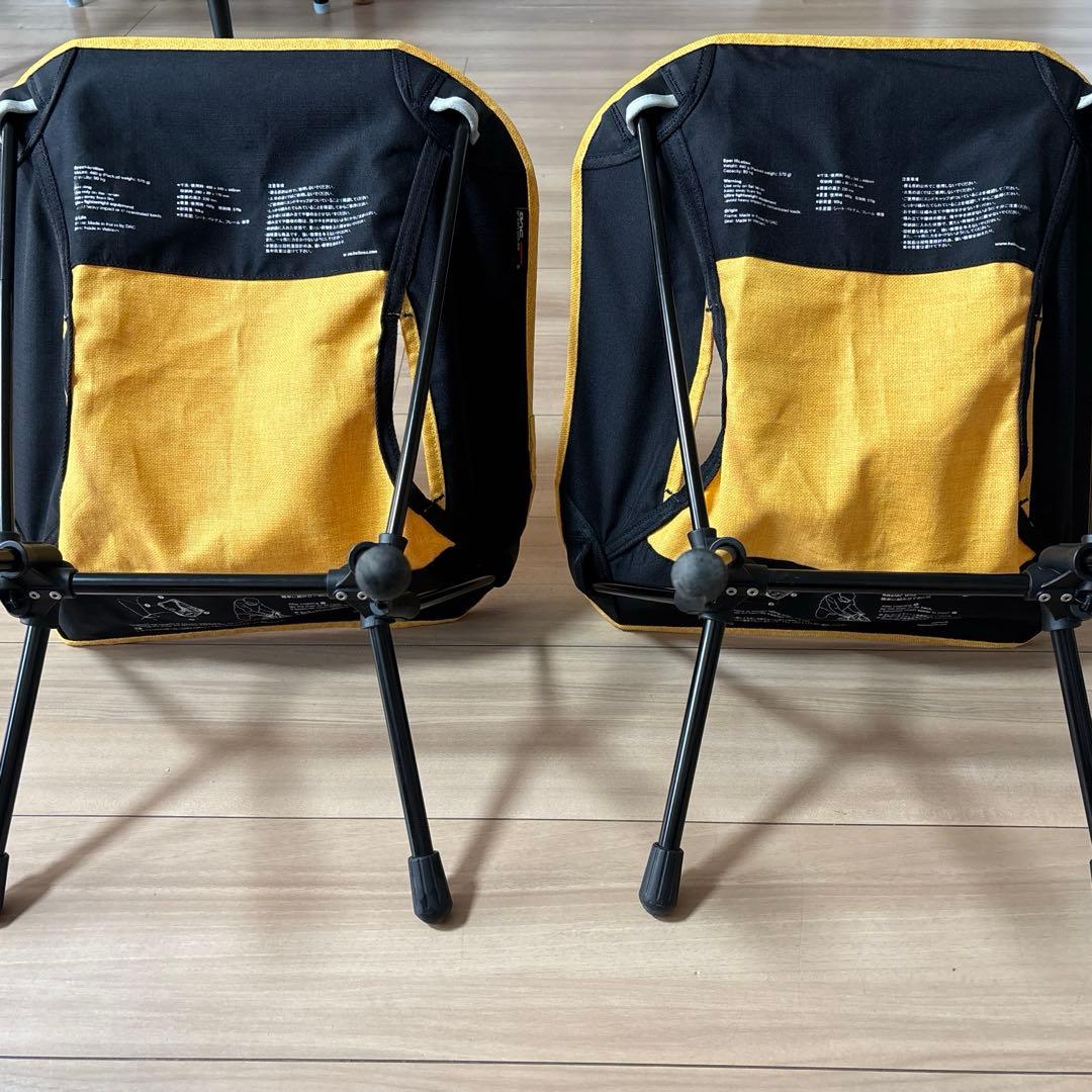 ヘリノックス チェアホームミニ キッズチェア 2脚セット 廃盤 シトラスイエロー