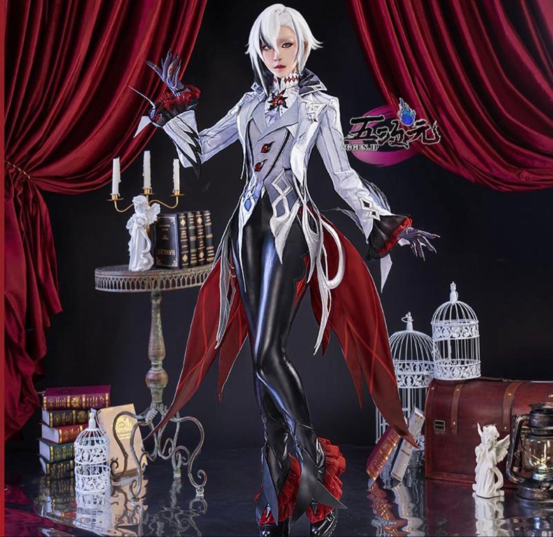 原神 召使い アルレッキーノ コスプレ 衣装 靴 基萌 5次元