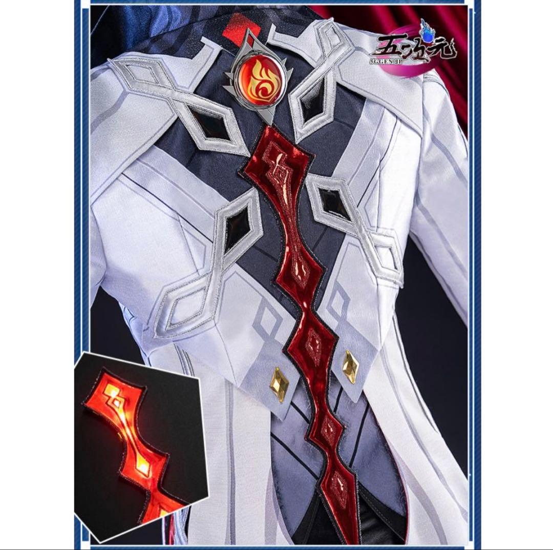 原神 召使い アルレッキーノ コスプレ 衣装 靴 基萌 5次元