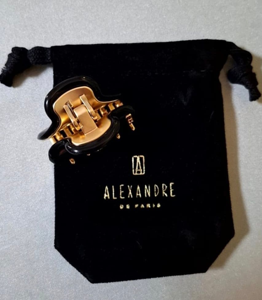 【美品】アレクサンドルドゥパリ S ヘアクリップ　人気のブラック 完売品