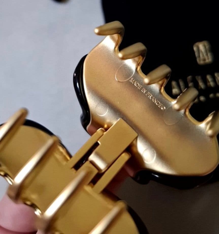 【美品】アレクサンドルドゥパリ S ヘアクリップ　人気のブラック 完売品