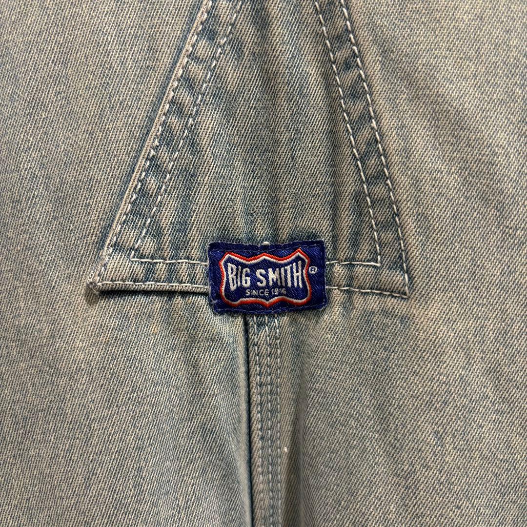 BIG SMITH グレーオーバーオール