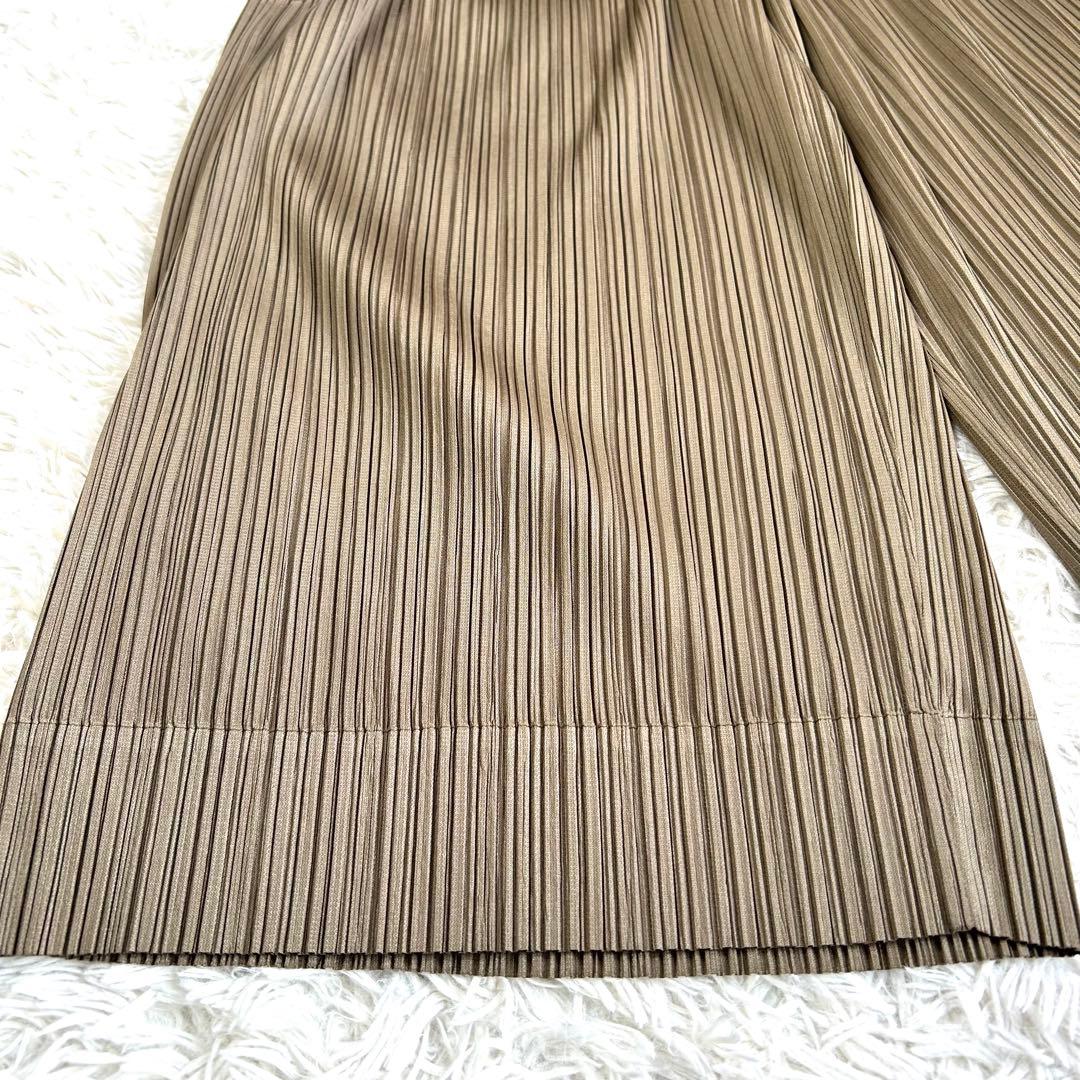 【極美品】プリーツプリーズ ポケットあり スーパーワイド プリーツパンツ 袴 3