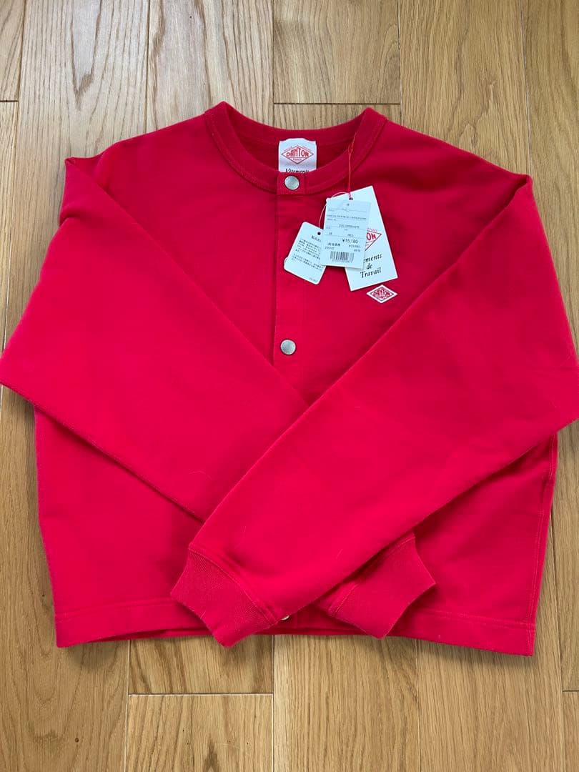 [DANTON/ダントン] ワンポイントロゴ クルーネックニットカーディガン