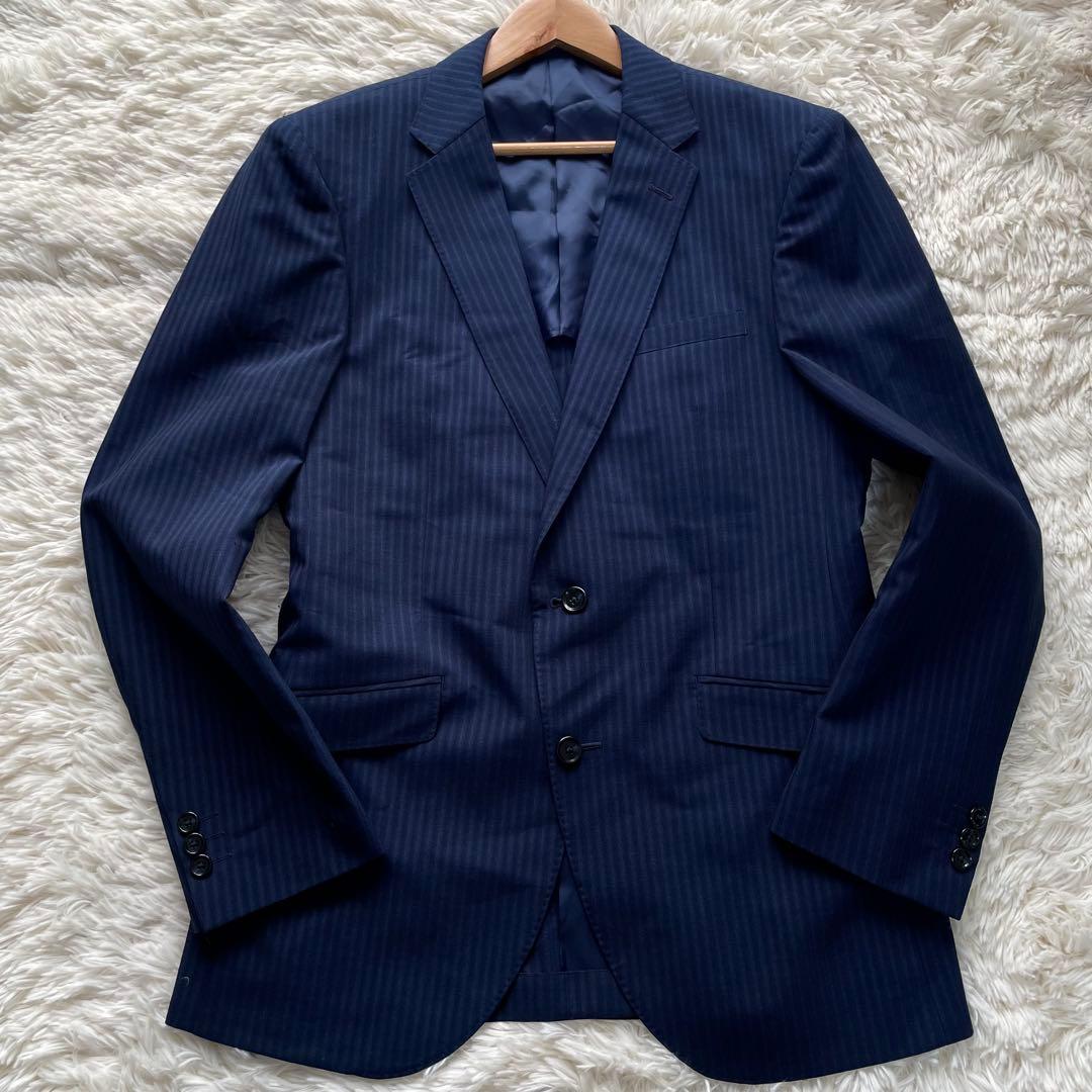 未使用保管品✨タカキュー　ビジネススーツ　セットアップ　青紺　XL