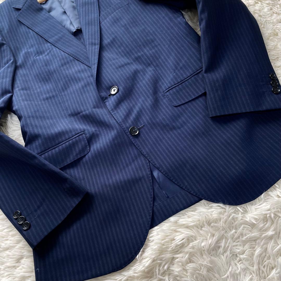 未使用保管品✨タカキュー　ビジネススーツ　セットアップ　青紺　XL