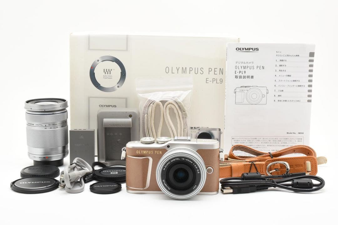 【超美品】OLYMPUS PEN E-PL9 EZ ダブルズームキット