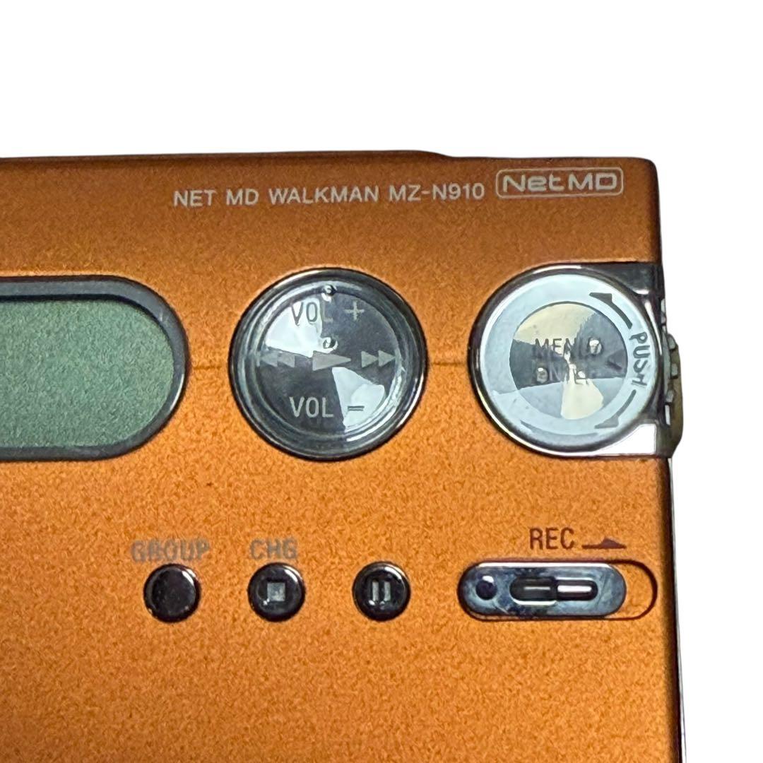 SONY NET MD WALKMAN MZ-N910 オレンジ 完動美品