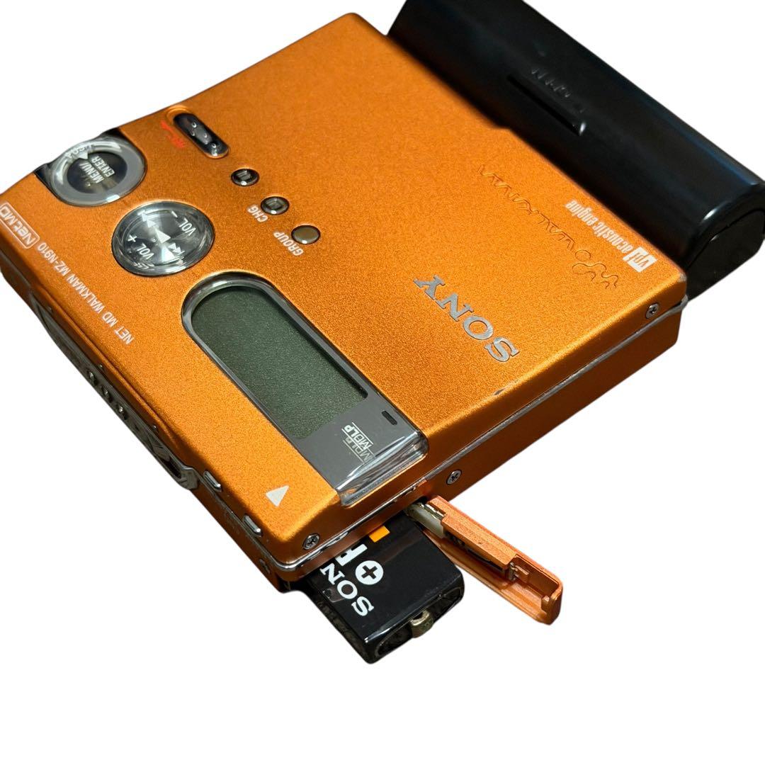 SONY NET MD WALKMAN MZ-N910 オレンジ 完動美品