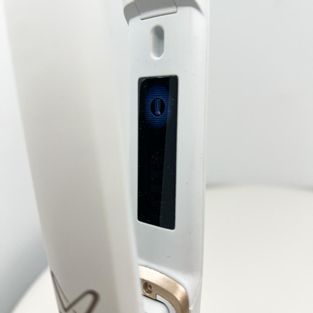 【美品】 KINUJO W ストレートヘアアイロン ホワイト 花柄 箱付き