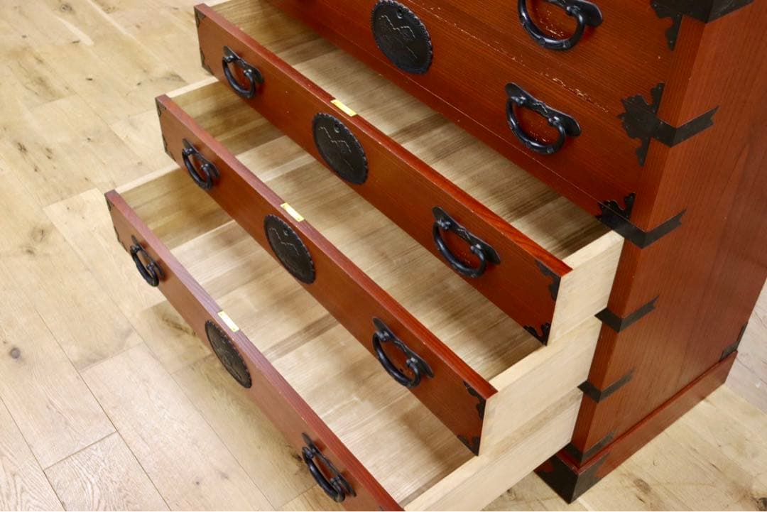 GMHS204○民藝家具 時代箪笥 整理箪笥 和箪笥 タンス レトロ 和モダン