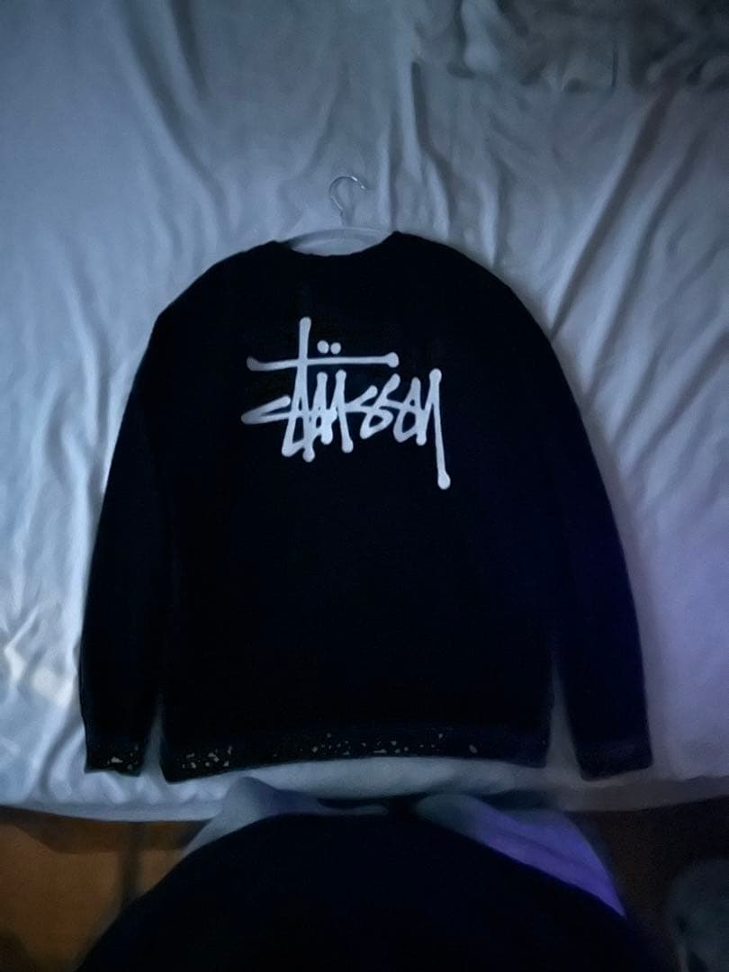 Stüssy ブラック スウェット