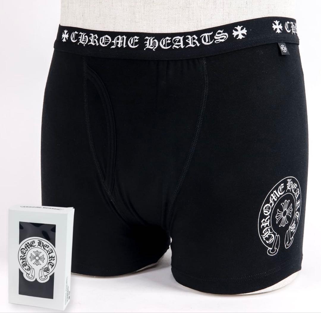 CHROME HEARTS ブラックショートボクサーパンツ