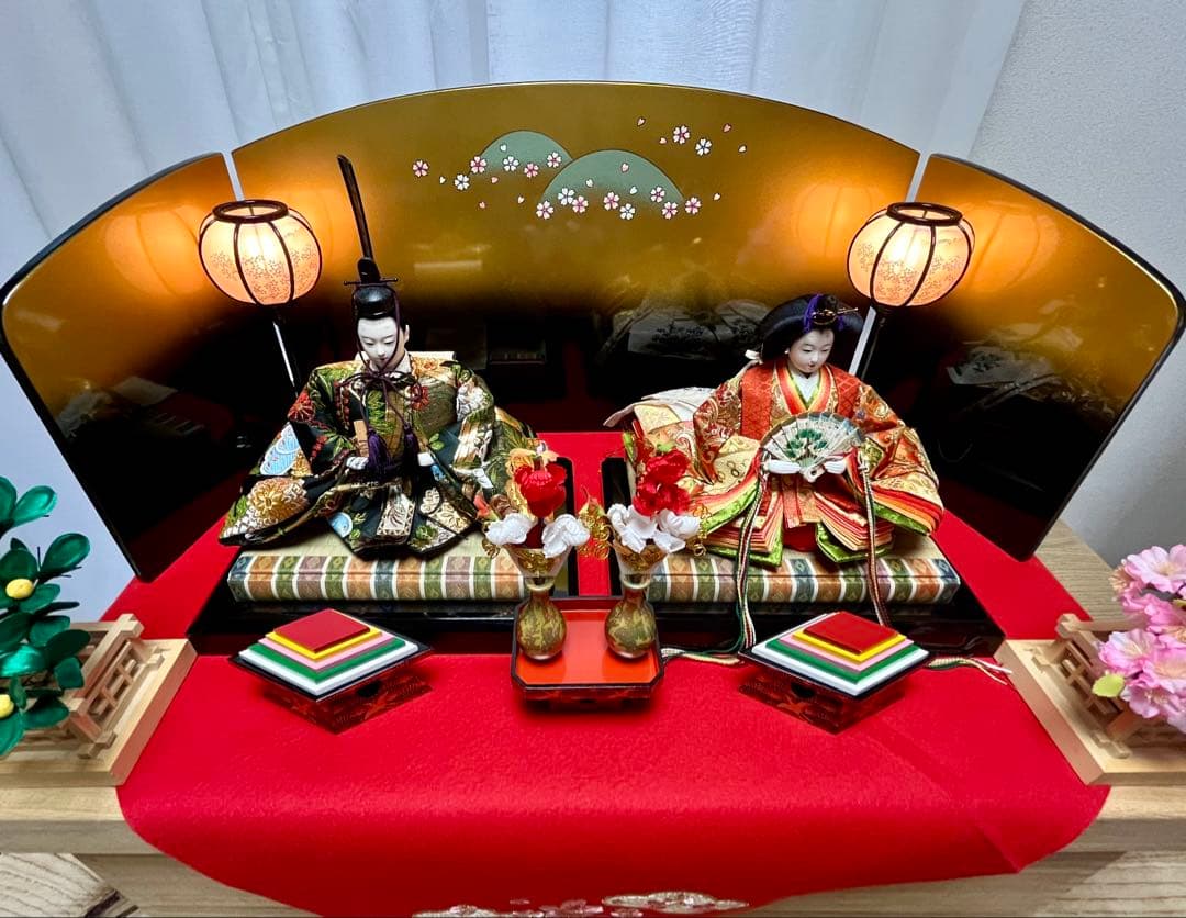☆美品☆ひな祭り 雛人形 コンパクト