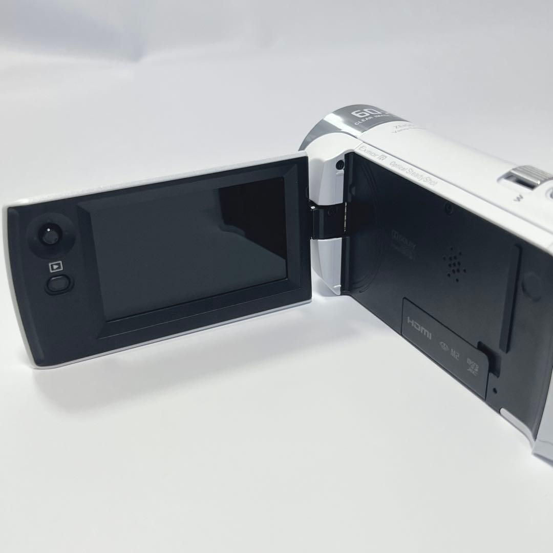 SONY HDR-CX470 ビデオカメラ 2wayカメラケース付き 白