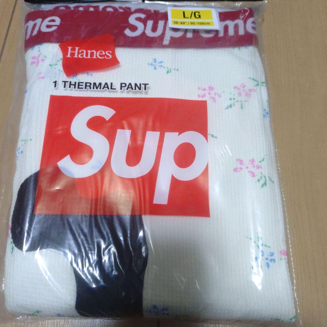 25AW 新品 シュプリーム ヘインズ ボーン サーマル パンツ フローラル L