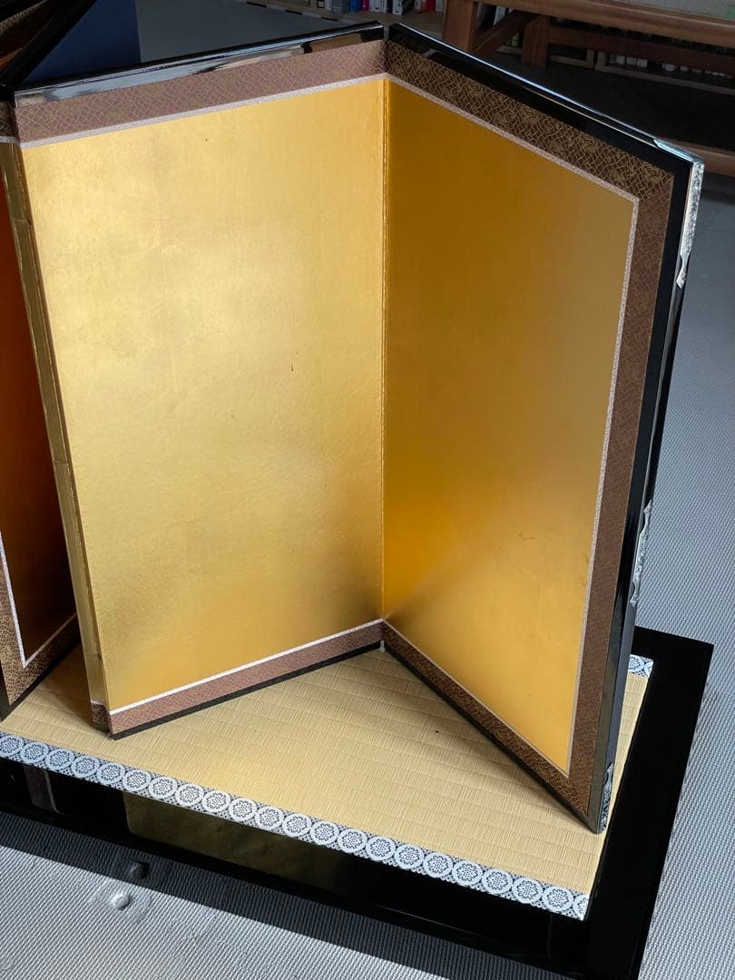 五月人形　御飾台&金屏風