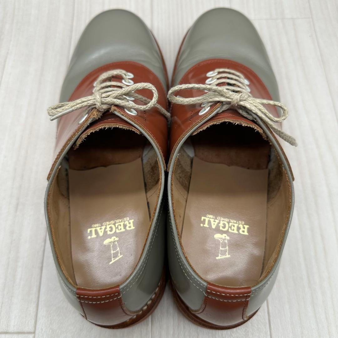 【REGAL】 リーガル サドルシューズ 25.5 レザー 革靴 ブラウン