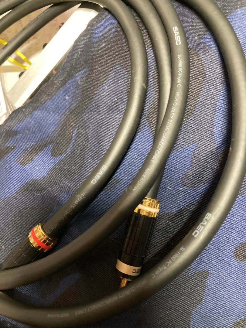 SAEC RCAケーブル 金メッキコネクタ