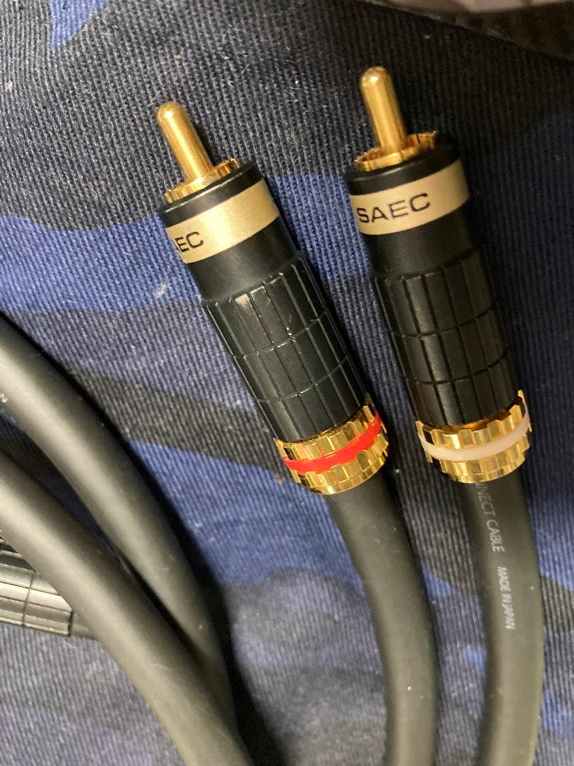 SAEC RCAケーブル 金メッキコネクタ