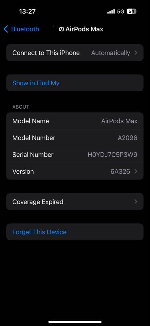 Airpods max スペースグレー