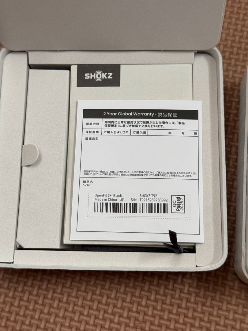 Shokz open fit2 純正ケース付き　美品