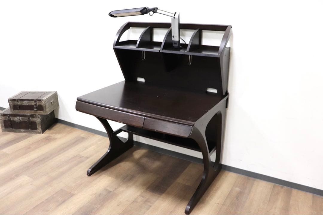 GMGK47○karimoku / カリモク ダークブラウン 学習机 勉強机 デ