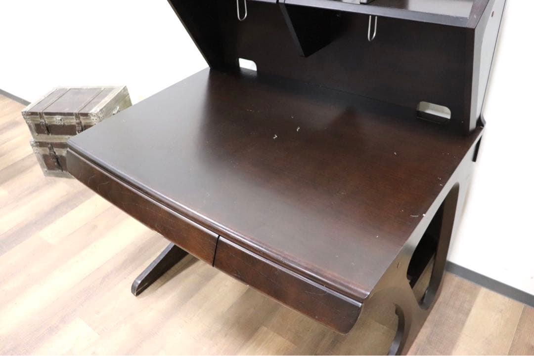 GMGK47○karimoku / カリモク ダークブラウン 学習机 勉強机 デ