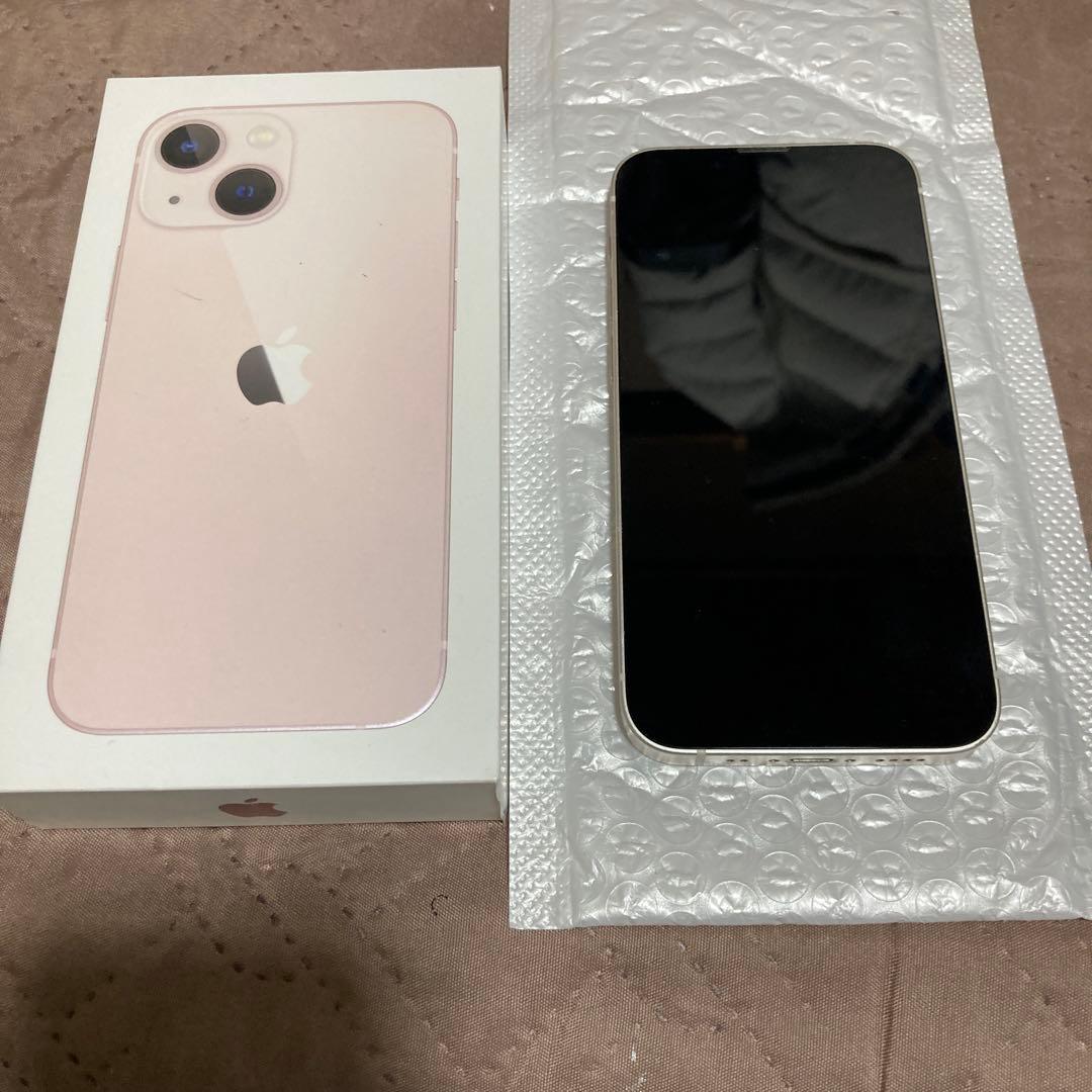 iPhone 13 mini128GBホワイト本体バッテリー100%美品