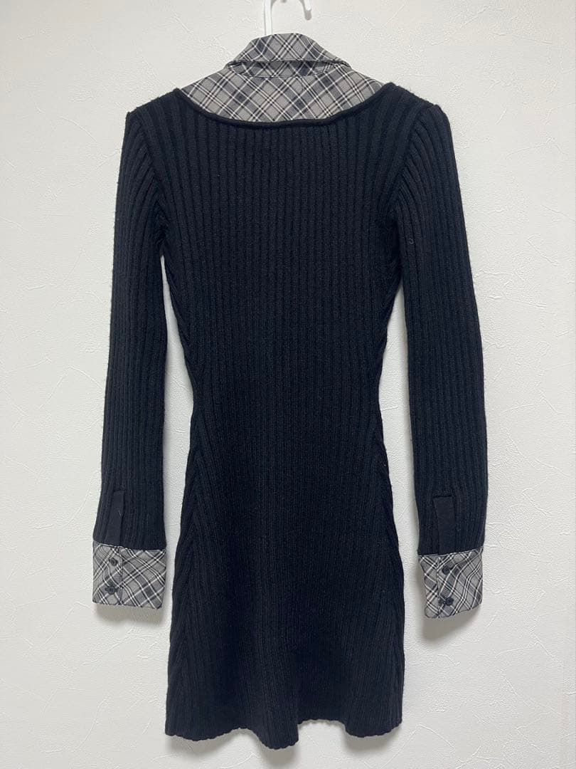 Darich ダーリッチ レイヤードライクニットミニワンピース