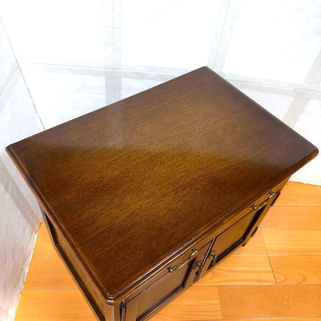 飛騨産業 キツツキ 木製 キャビネット テレビ台 清掃 磨き