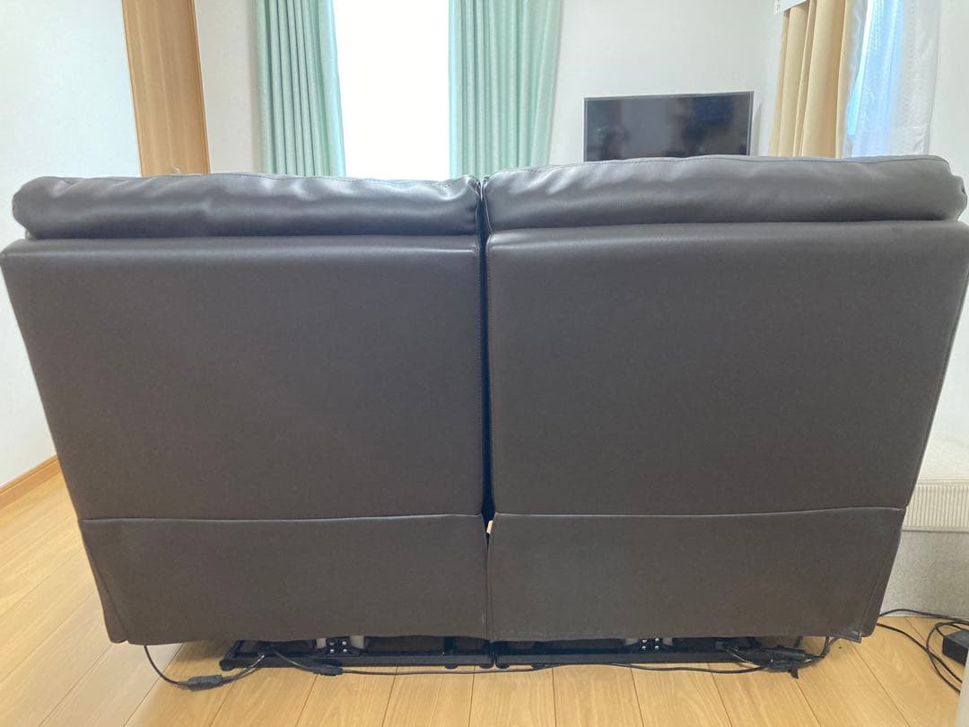 ニトリ　電動リクライニングソファ　2人用