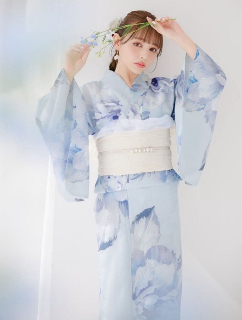 浴衣　sugar ブルー