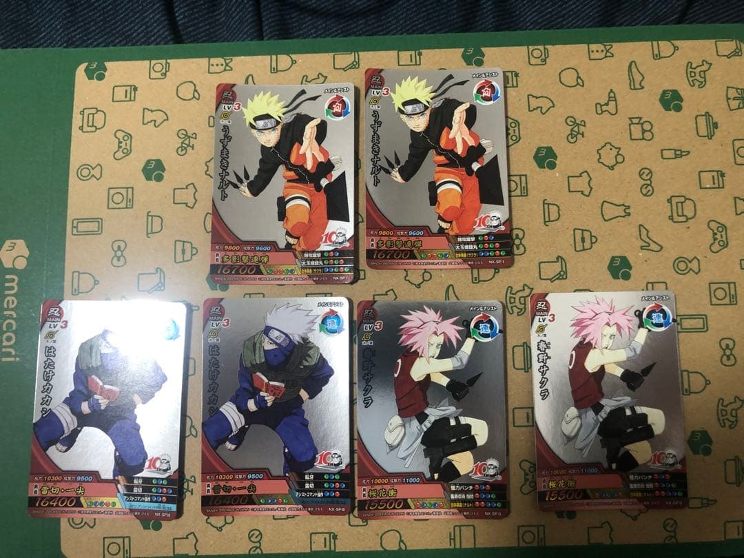 ナルティメットクロス　ナルト　サクラ　カカシ　　計6枚　3種2セット