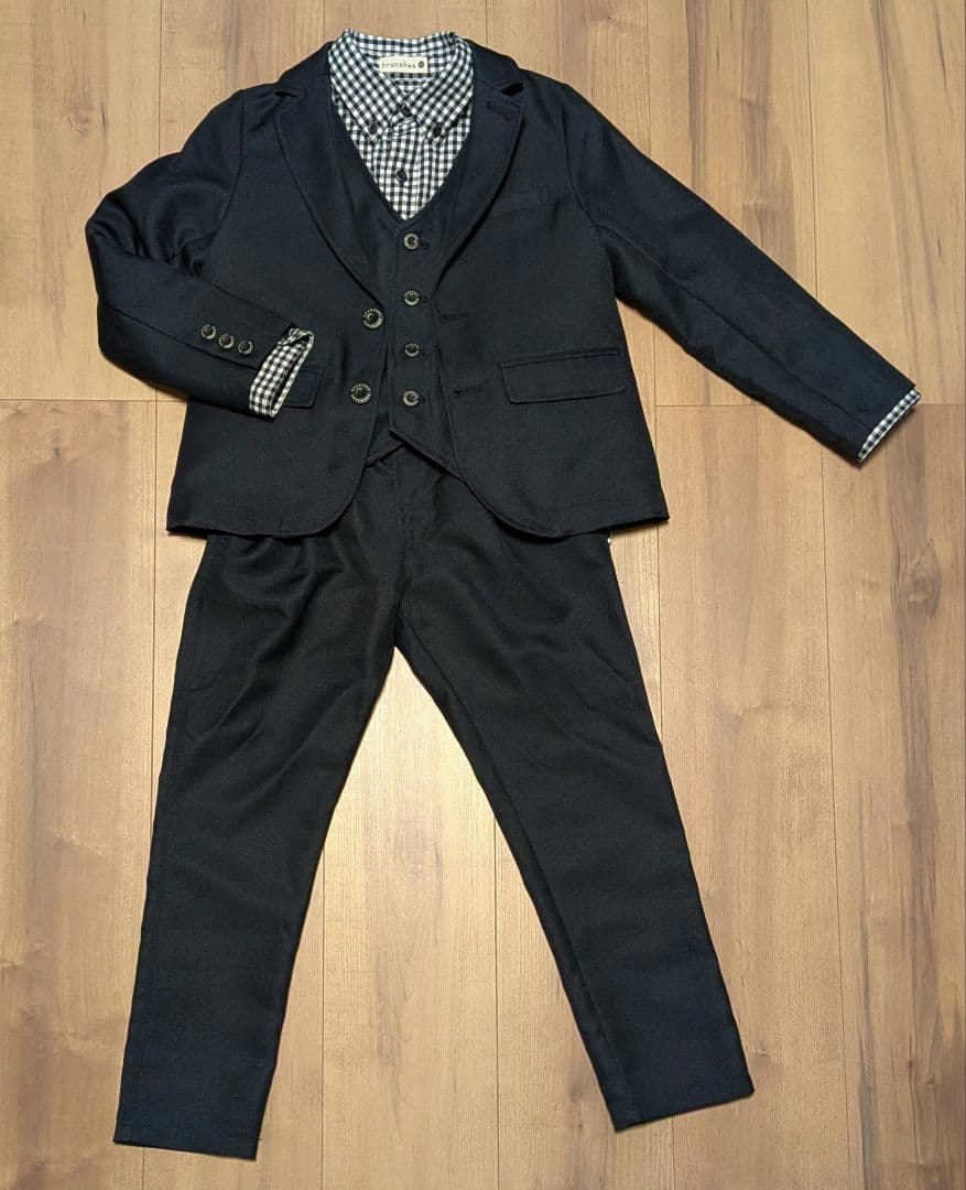 入学式キッズフォーマル✩ベスト付4点セット✩120