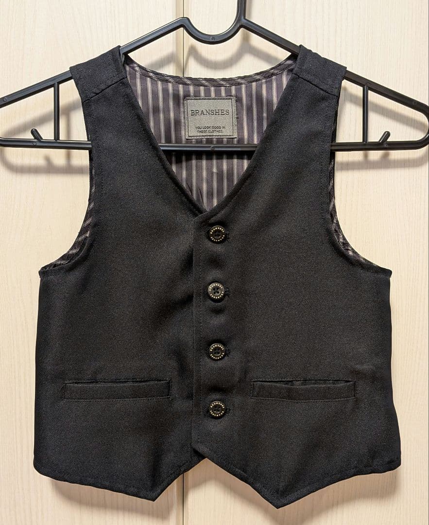 入学式キッズフォーマル✩ベスト付4点セット✩120