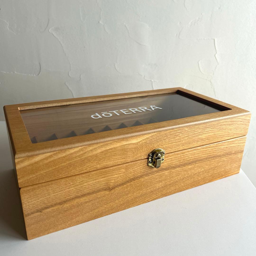 dōTERRA 木製ウッドボックス50本収納