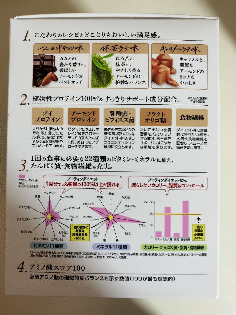 DHC プロテインダイエットMCT plus 2箱とWの植物性プロテイン1箱