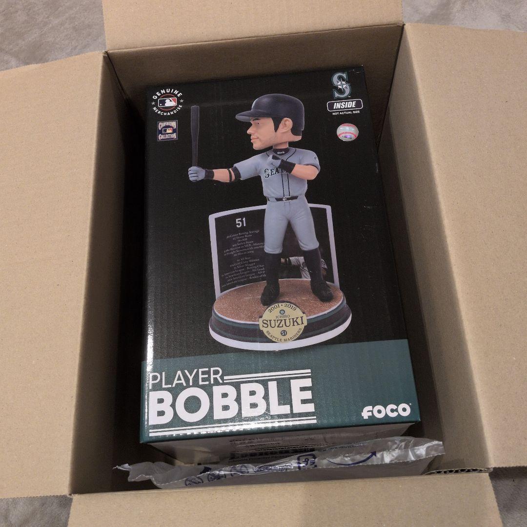 【MLB公式・世界限定3000個】イチローボブルヘッド人形（未開封）