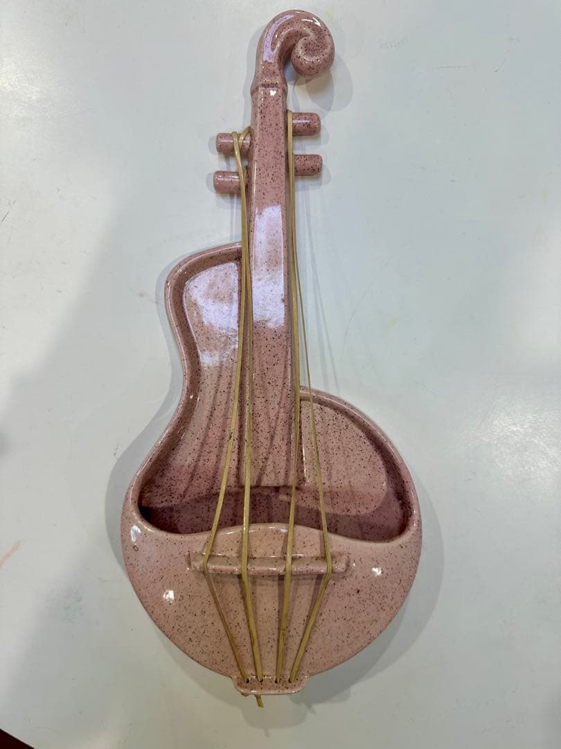 Red Wing USA ヴィンテージ バイオリン型 壁掛けプランター｜陶器