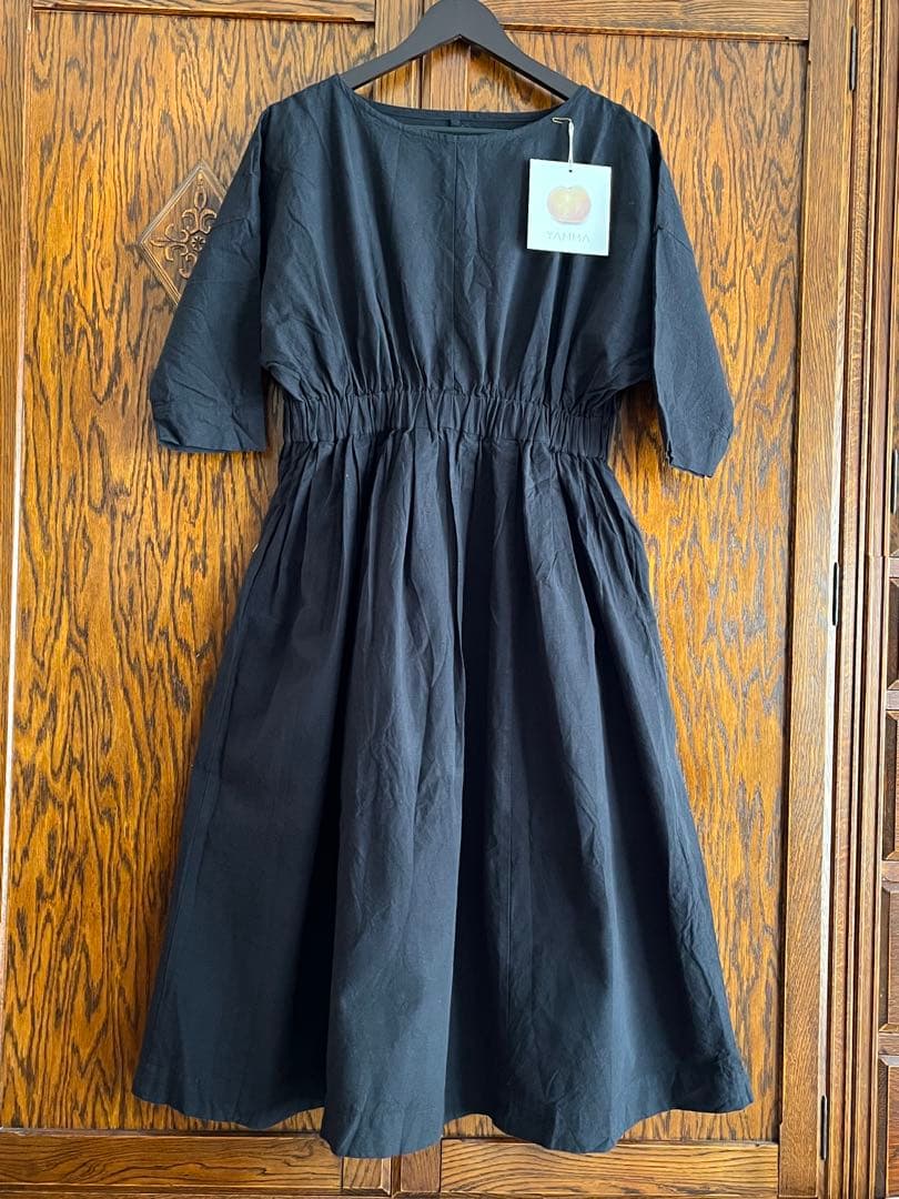 ヤンマ産業　Xラインワンピース (ロング丈＋10cm丈) 会津木綿　YAMMA