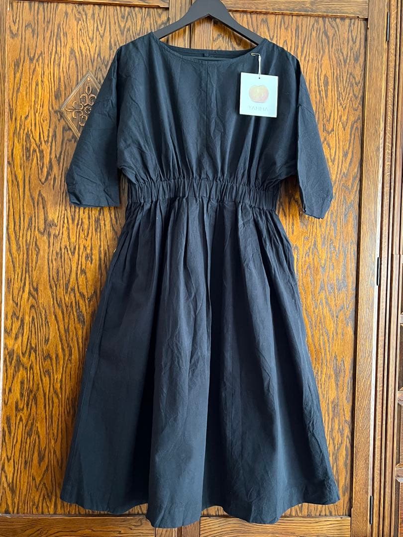 ヤンマ産業　Xラインワンピース (ロング丈＋10cm丈) 会津木綿　YAMMA