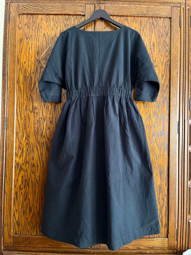 ヤンマ産業　Xラインワンピース (ロング丈＋10cm丈) 会津木綿　YAMMA