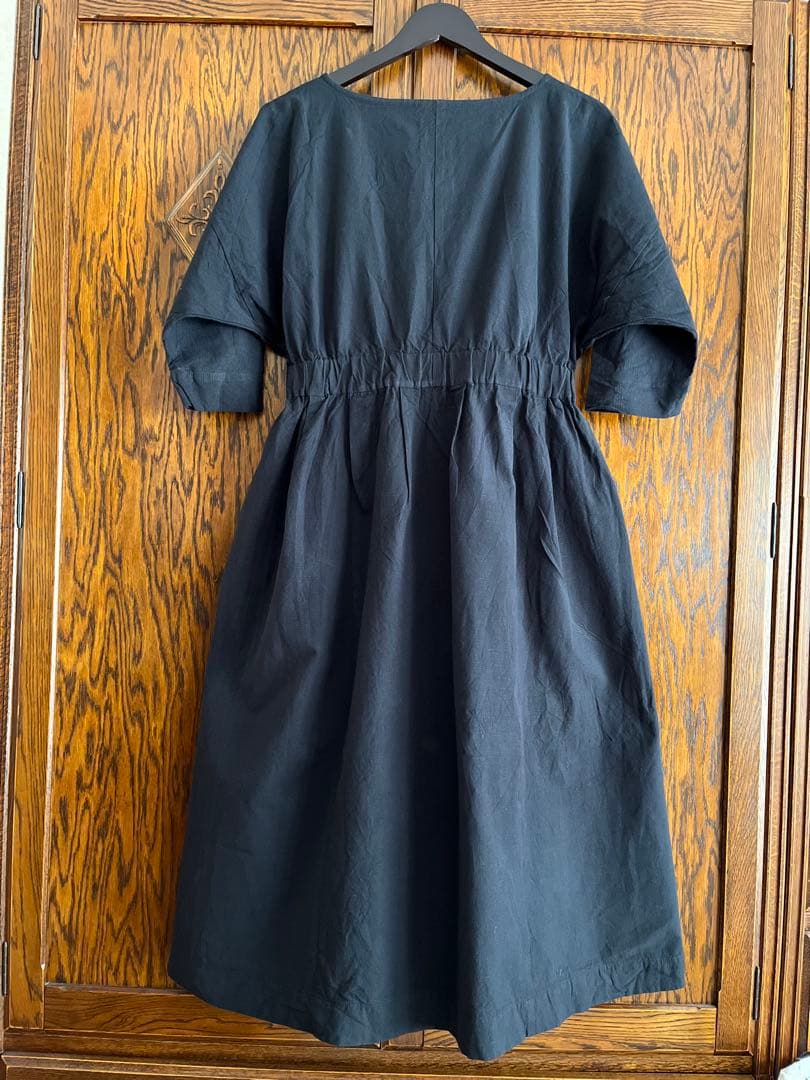 ヤンマ産業　Xラインワンピース (ロング丈＋10cm丈) 会津木綿　YAMMA