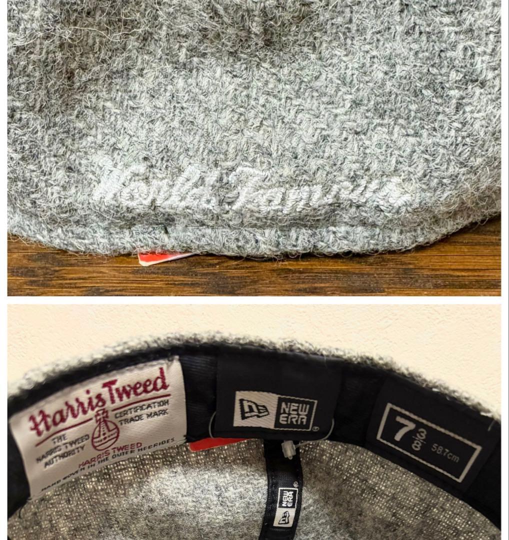 帽子 Supreme New Era HarrisTweed Box Logo Cap