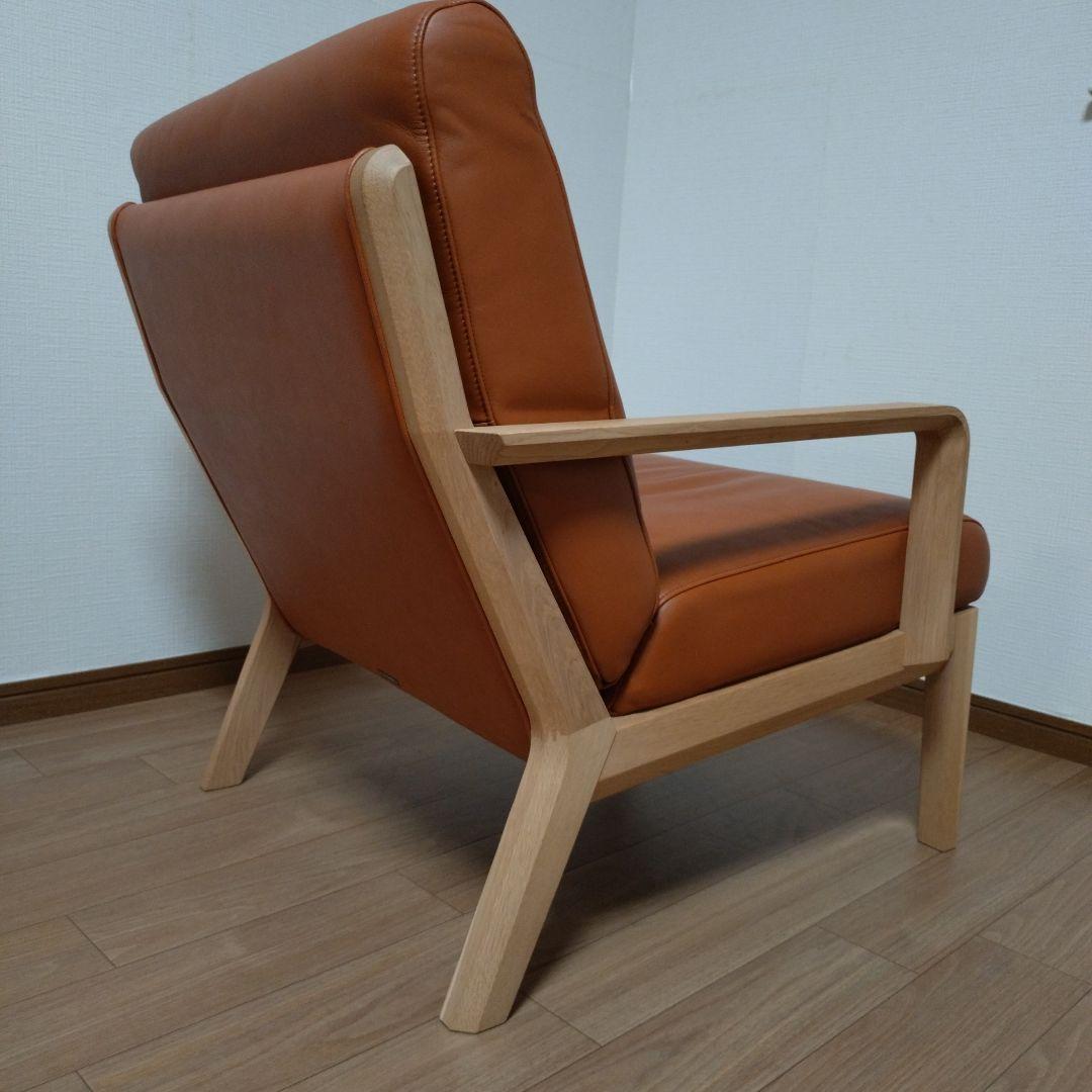 専用　引き取り　カリモク　レザー　パーソナルアームチェア